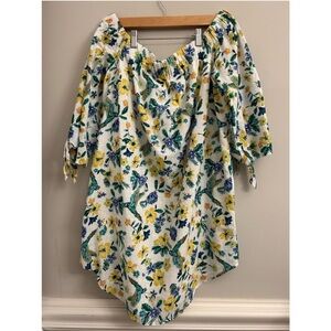 Old Navy “Botanical & Blue” Summer Dress | Size Large